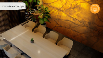 Noblle Quartz Q797 Calacatta True Light