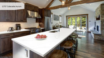 Noblle Quartz Q757 Calacatta Aurum