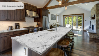 Noblle Quartz Q923 Arabescato Corchia