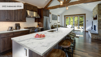Noblle Quartz Q922 Arabescato White