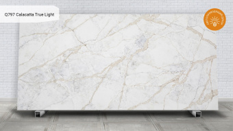 Noblle Quartz Q797 Calacatta True Light