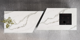 Quantra Quartz Calacatta Lucca 9010