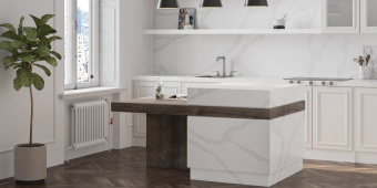 Quantra Quartz Calacatta Borghini 9444